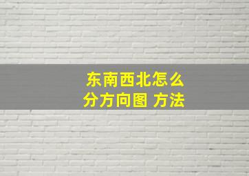 东南西北怎么分方向图 方法